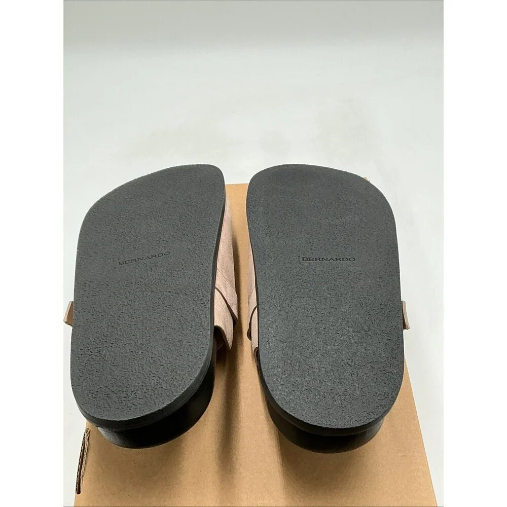 Bernardo Easton Clogs Women's US 9 Brown Suede Slip On Casual Shoes Eby4497